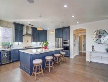 Blue navy custom kictchen