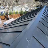 Metal roof installation