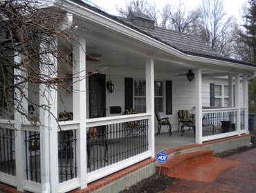 CUSTOM PORCH WITH LIGHTS & FANS WE DO A LOT OF OUTDOOR LIVING SPACES AND COVERED PORCHES AND DECKS.