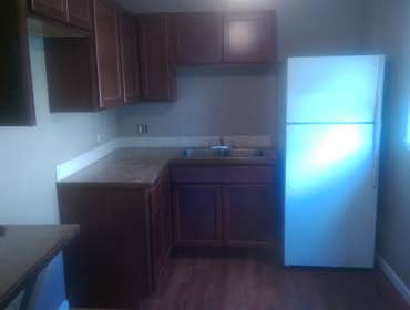 Small kitchen in a rental unit