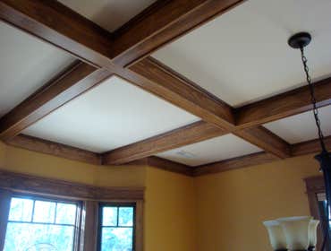 Custom ceiling woodwork