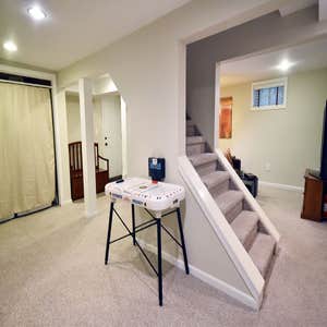 Custom Staircase Project Before & After Complete makeover rebuild staircase, staining, custom building, custom closet.
Before and after videos are...