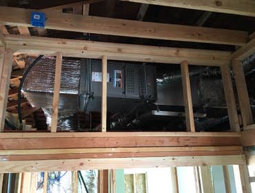 Hollywood Hills Installed two 4 ton 16 SEER Lennox split systems with brand new ducting.