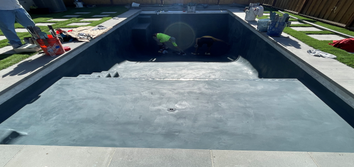 Geometric Custom Pool with Decking