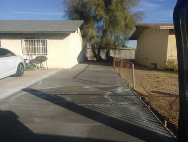 Photos by Concrete With Love, Inc #1 Closed open carport into ,single car garage