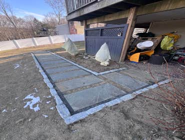 Photos by Green Acre & Home Services LLC #1 Project not complete, we did this but she’ll be adding flower beds in the spring of 2025.