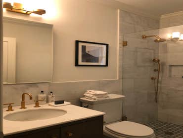 Marble with Gold fixtures