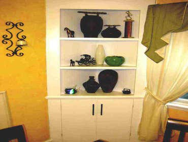 Built in corner cabinet