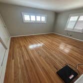 Photos by Floormasters & Design #1 Hardwood floor sanding and refinishing with some repairs.