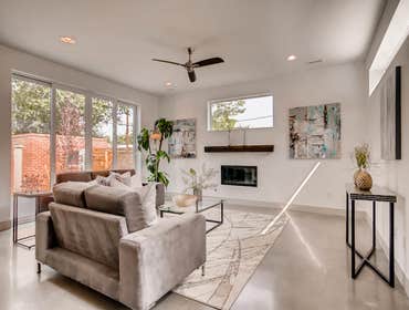 Unique Custom Design Build We purchased a unique lot that was quite narrow and then opened up behind a neighboring house. To maximize the potential of 
