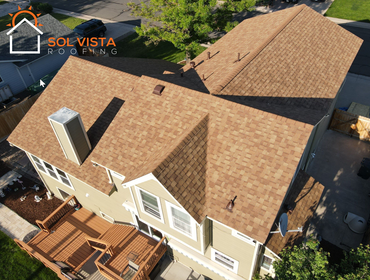 Photos by Sol Vista Roofing #1 We met with and listened to this client and understood they wanted a durable shingle roof to replace their 20+ year old 