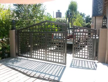 Decorative Custom Made Wrought Iron Gates Forster Fabrication custom makes high quality wrought iron decorative gates that are built to last a lifetime