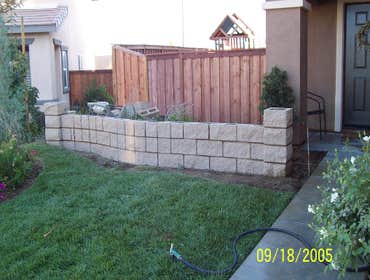 SOD/ RETAINING WALL