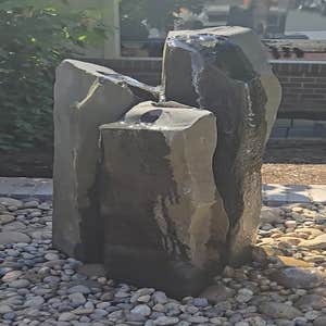 water feature pilar pondless water