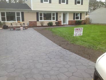 Driveway random stone