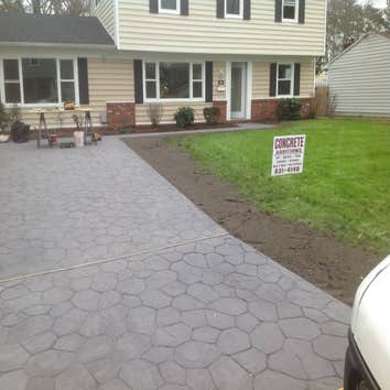 Driveway random stone