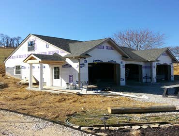 Custom 3 car garage