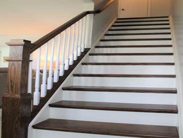 Upadted Staircase by Mione Family Remodeling