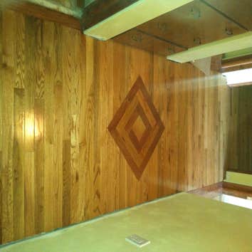 Flooring ceramic tile and hardwood