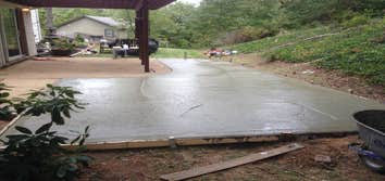 Concrete patio