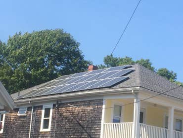 Photos by Plymouth Solar Energy #1 Ground Mounted hillside array