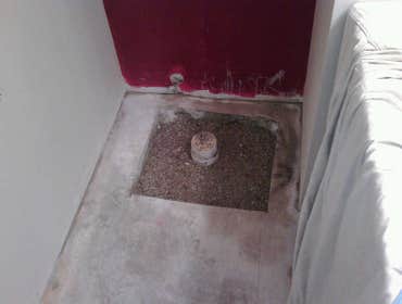 Toilet Collar This is a cast iron toilet collar that had rusted out and we dug it up and repaired with new pvc