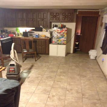 the beginning of a renovation