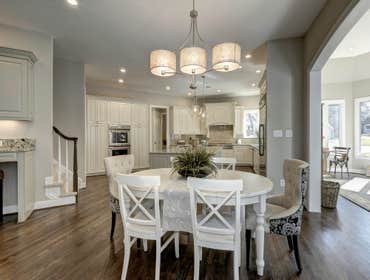 GULICK | CUSTOM Home in McLean The impressive stone and HardiePlank® elevation on our Winthrop really stood out on this corner lot of approximately one