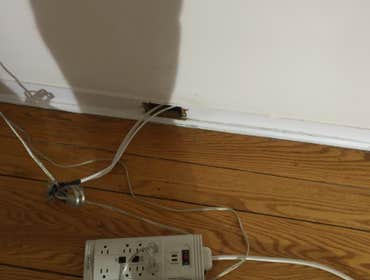 Rewiring wall outlet