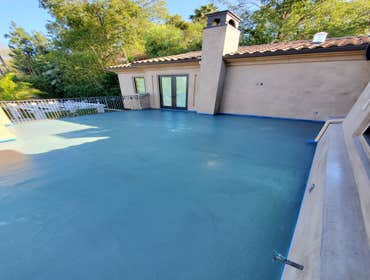 Deck Coating Projects 1050 SF Overlay Waterproofing System
