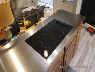 Stainless steel countertops