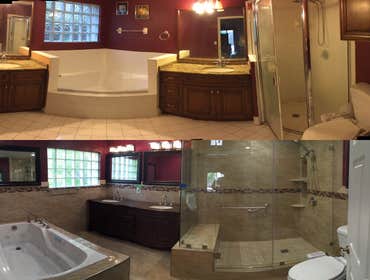 Photos by Zelamar Construction Inc #1 Two Bathrooms remodeling.