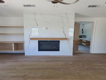 Fireplace Projects Modern fireplace ready for the Fall and Winter