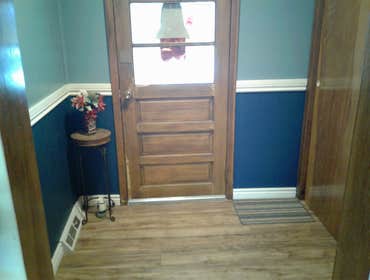 Entry Way Remodel with Chair Rail