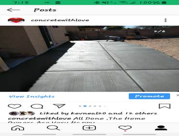 Photos by Concrete With Love, Inc #1 Closed open carport into ,single car garage