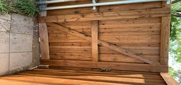 Photos by Ntx Fence Pros #1 8’ cedar board on board prestained.