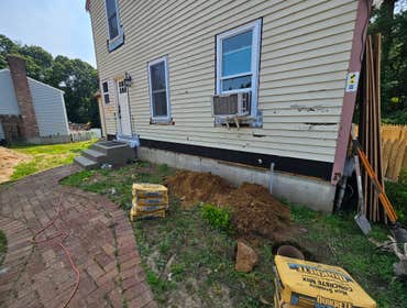 Front Porch Build / Siding replacement Build of new front porch and replacement of siding