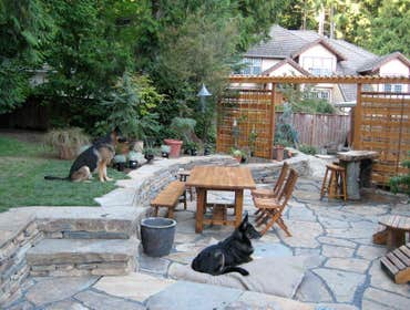 Dry Stone Walling project of Borrowed Ground Each dry stone walling project is built by professional dry stone masons. We specialize in building high q