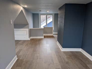 Attic Space Drywall Repair and Repaint by Wescott Painting in Pittsburgh, PA. 1 of 2.