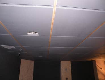 Photos from Vh improvement inc transforms a room in the basement into a media room