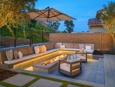 Photos by Majestic Hardscapes #1 Entire front and backyard hardscape and landscape services were provided including items such as
"T" Shaped concrete B