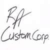 R.A. Custom Corp logo