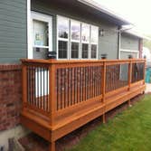 Front Porch/Deck Re-build: one before; two after