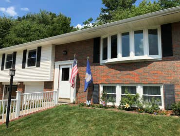 Photos by Professional Window Installers #1 Large bow and 8 windows. Fiberglass Andersen’s for this project